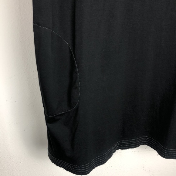 ATM Mercerized Mini Dress in Black - Picture 3 of 7